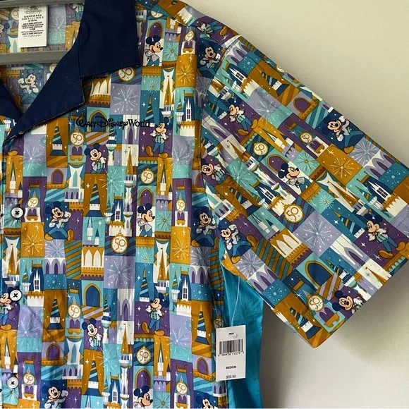 Disney Multicolor Geometric Men's Shirt - Picture 2 of 8